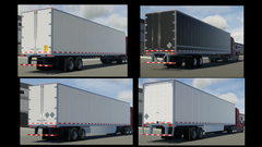 NA Truck Trailer Pack (4 Dry Van Trailers) - Paradox Mods