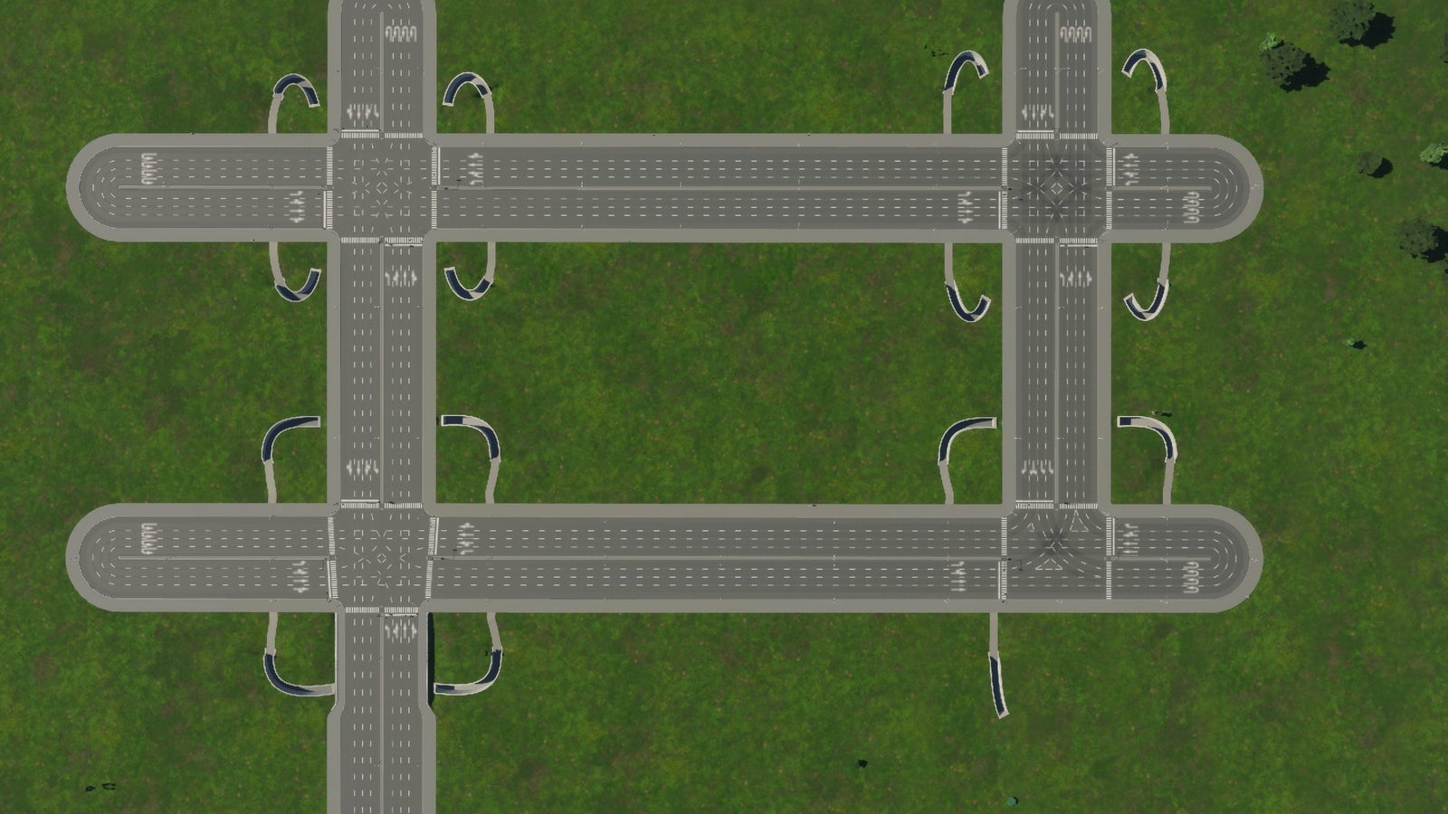 8-way Intersection Underpass 八车道路口地下通道 - Paradox Mods