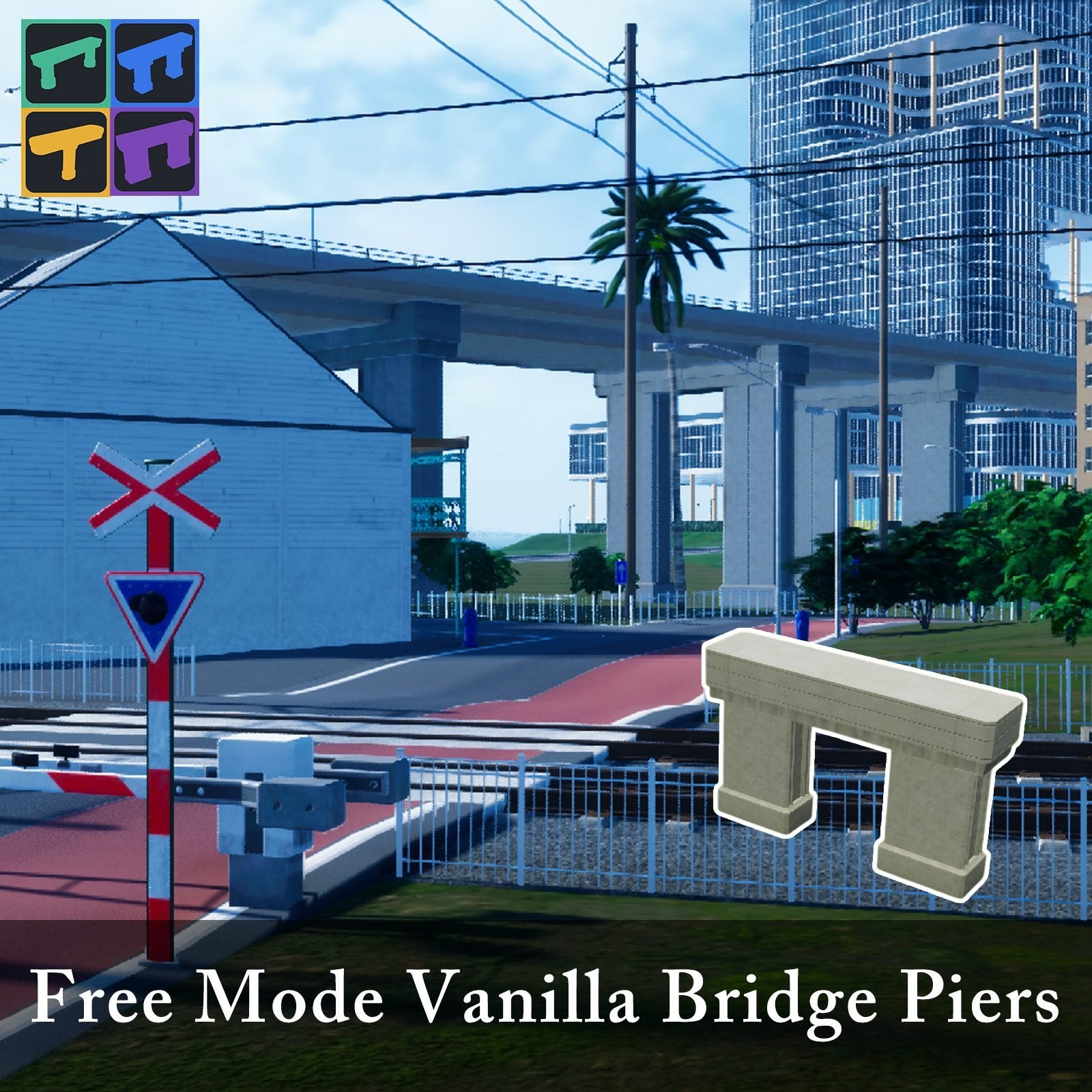 Free Mode Vanilla Bridge Piers Pack - Paradox Mods