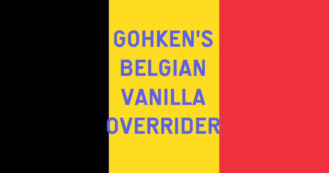 Sign Over Rider Belgium Vanilla Sign Overrider (WE-Module) - Paradox Mods