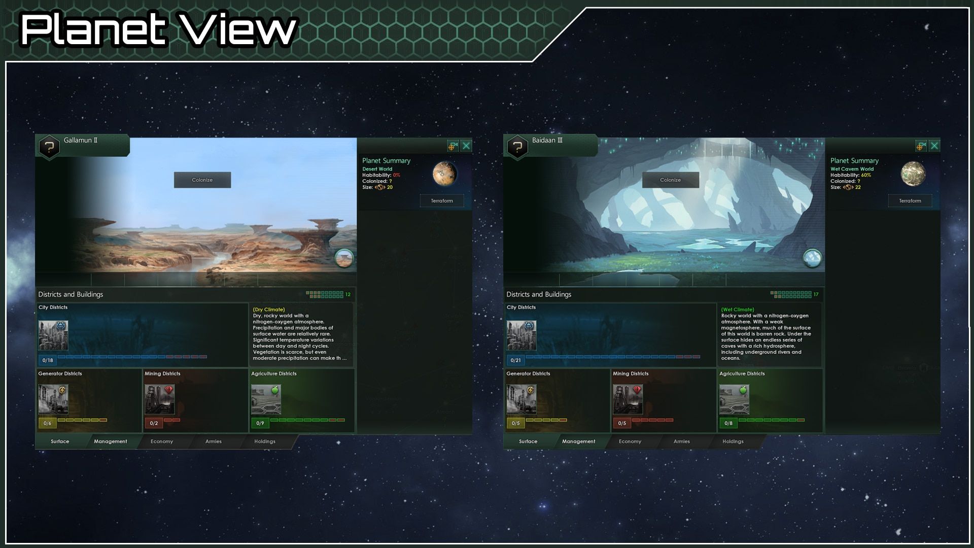 Planetary Diversity - Planet View (4.1) - Paradox Mods